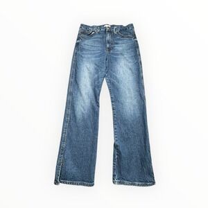 Good American Blue Wide-Leg Flare Jeans